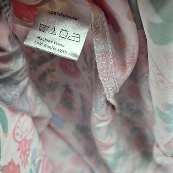 Boho Womens Loose Swing Dress Multicolor Floral Print 6XL Polyester V-Neck Bell - Picture 5 of 7